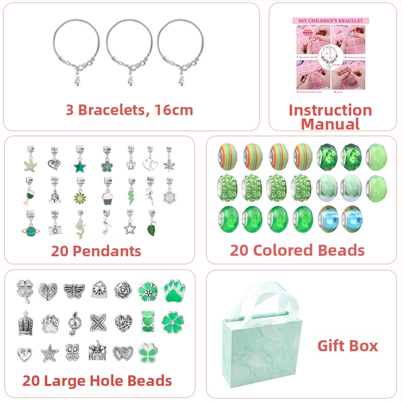 Vaikų apyrankių rinkinys – lydinys, elektroplatinavimas, HOMHUL/Heng Mei Huang TZ-04