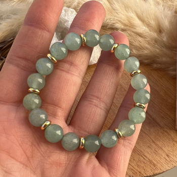 Natūralaus akmens apyrankė, rankų darbo, geometrinė forma, unisex, naujas kinų stilius