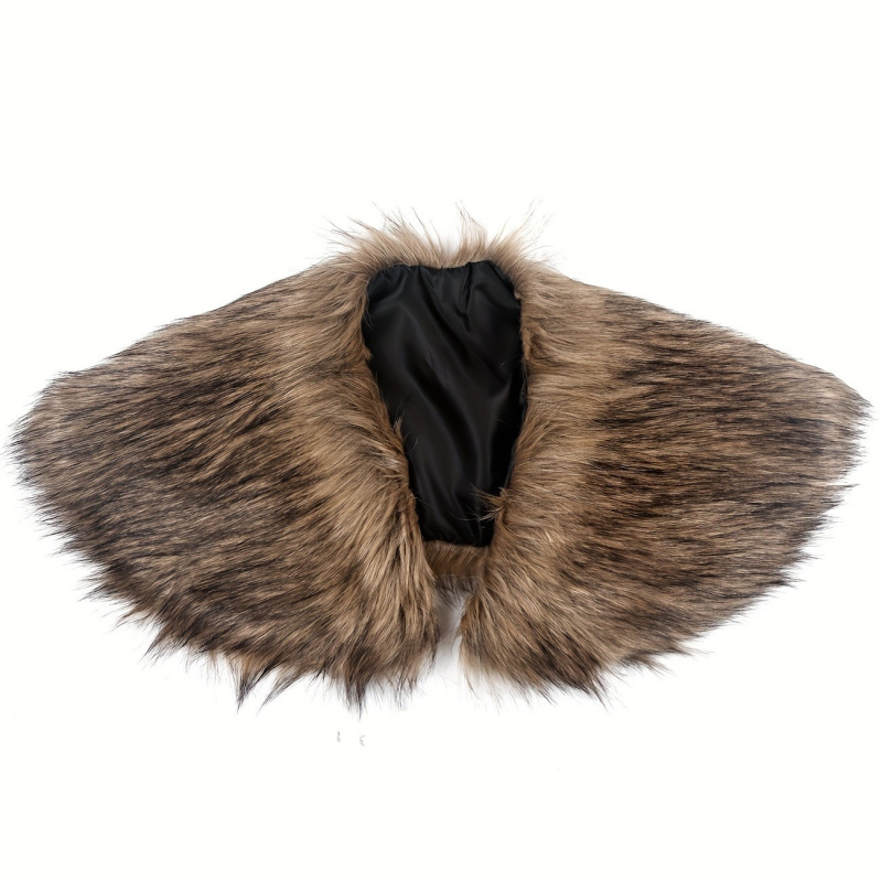 Ανδρικός Βίκινγκ Κάπα με ψεύτικη γούνα για cosplay, μεσαιωνικό ρετρό στυλ; Υλικό: ακρυλικό/ψεύτικη μαλλί; Τύπος ύφανσης: warp knitting; Σχέδιο: μονόχρωμο; Λειτουργία: διατήρηση ζεστασιάς; Εποχή: όλες οι εποχές.