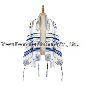 Unisex šalikas su siuvinėjimu ir žakardo poliesteriu, totemo raštas, spauda, papildomas ilgis