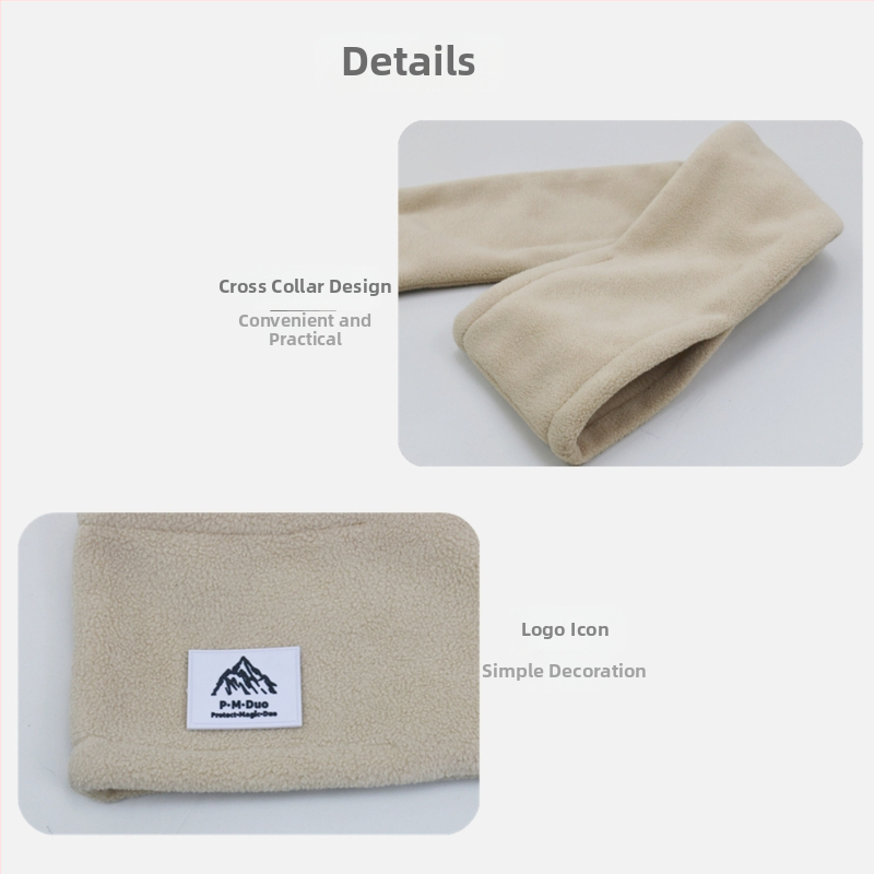 P·M·Duo fleece šál pre mužov, nákrčník, zima, polyester, fleece, tkaný