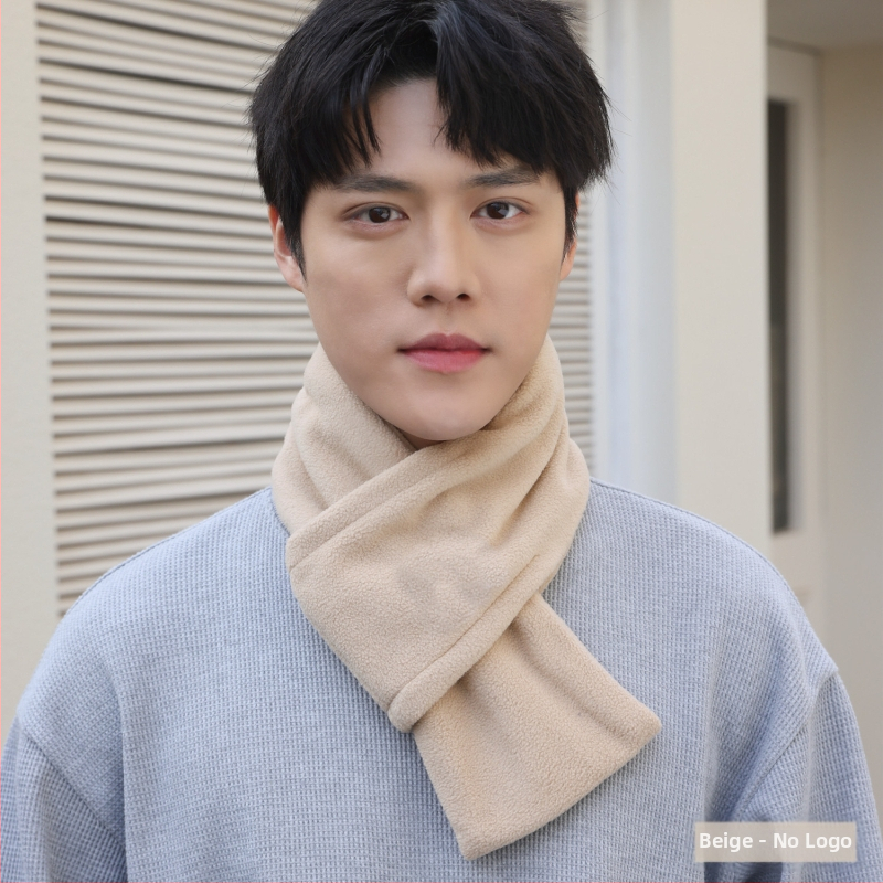 P·M·Duo fliso šalis vyrams, kaklo šildytuvas žiemai, poliesteris, megztas audinys