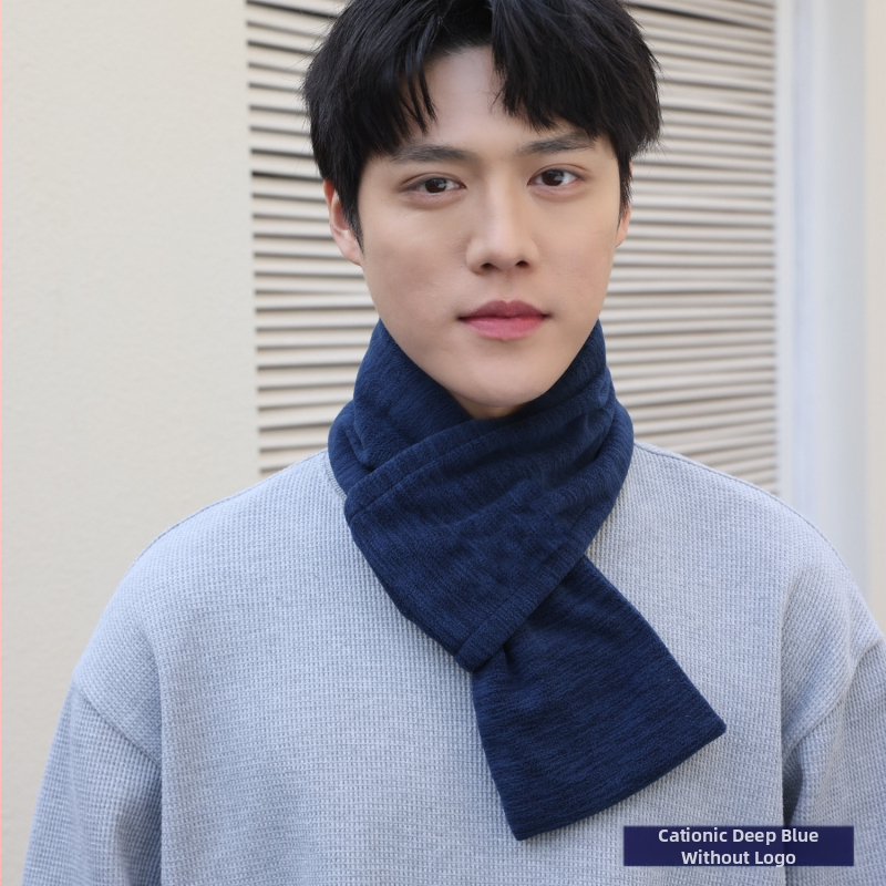 P·M·Duo fliso šalis vyrams, kaklo šildytuvas žiemai, poliesteris, megztas audinys