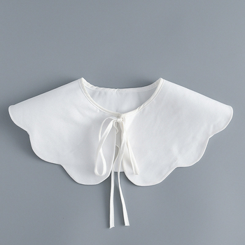 Moteriška medvilninė dirbtinė apykaklė, japonių–korėjiečių švelnaus stiliaus dekoratyvus aksesuaras visoms sezonoms