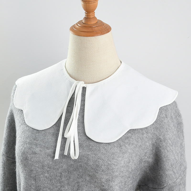 Γυναικείος βαμβακερός ψεύτικος γιακά, ιαπωνο-κορεατικού γλυκού στυλ, διακοσμητικό αξεσουάρ για όλες τις εποχές