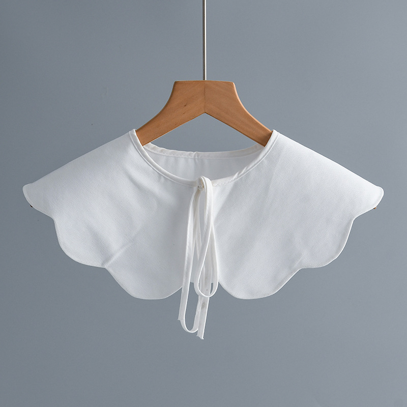 Moteriška medvilninė dirbtinė apykaklė, japonių–korėjiečių švelnaus stiliaus dekoratyvus aksesuaras visoms sezonoms