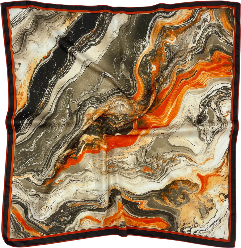 Kvadra­tinė galvos šalikas su kelių stilių elementų (warp-knitted poliesteris; spaudinimas; vasaros naudojimui; 2025 m. pavasario leidimas; stilius: kvadratinis rankšluostis, street, hip hop, IN stilius)