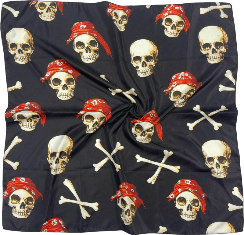 Kvadra­tinė galvos šalikas su kelių stilių elementų (warp-knitted poliesteris; spaudinimas; vasaros naudojimui; 2025 m. pavasario leidimas; stilius: kvadratinis rankšluostis, street, hip hop, IN stilius)