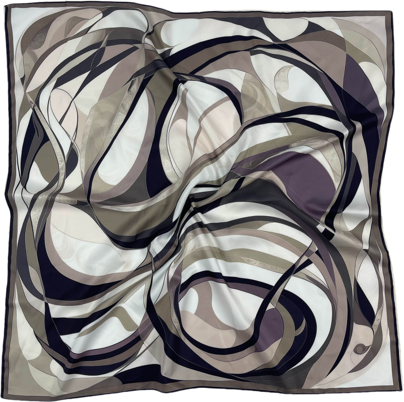 Kvadra­tinė galvos šalikas su kelių stilių elementų (warp-knitted poliesteris; spaudinimas; vasaros naudojimui; 2025 m. pavasario leidimas; stilius: kvadratinis rankšluostis, street, hip hop, IN stilius)