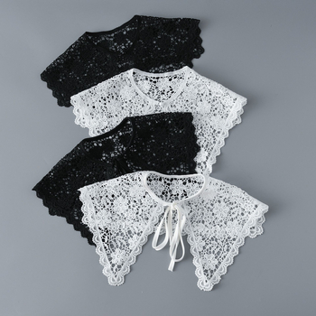 Moterų nėrinių apykaklė, siuvinėta nailono nėriniai, visų metų stilus japoniškai-korejiškai saldus stilus