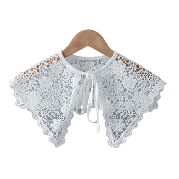 Moterų nėrinių apykaklė, siuvinėta nailono nėriniai, visų metų stilus japoniškai-korejiškai saldus stilus