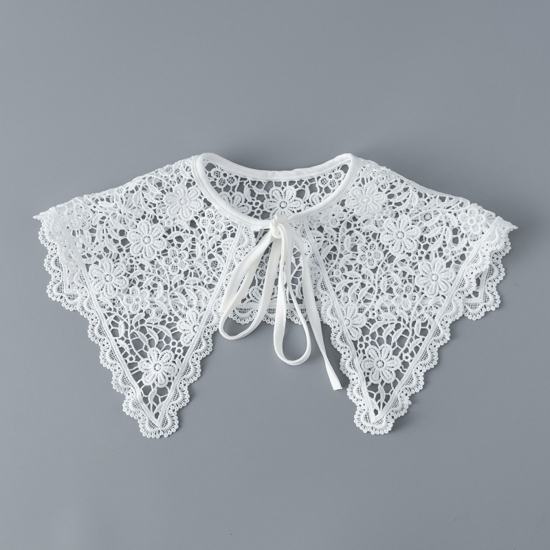 Moterų nėrinių apykaklė, siuvinėta nailono nėriniai, visų metų stilus japoniškai-korejiškai saldus stilus