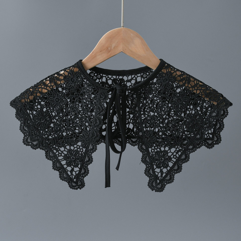 Moterų nėrinių apykaklė, siuvinėta nailono nėriniai, visų metų stilus japoniškai-korejiškai saldus stilus