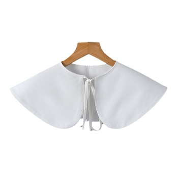 Šalikas su imitacine apykakle, satino audinys, monochrominis raštas, tinkamas visiems sezonams, japoniško/korejiško mielas stilius, dekoratyvus aksesuaras