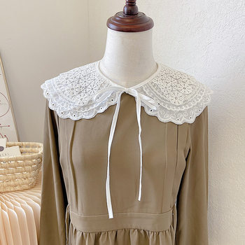 Moteriška medvilninė warp-knit nėrinių išorinė striukė, monohrominis raštas, dekoratyvus elementas, tinka vasarai, pavasariui ir rudeniui