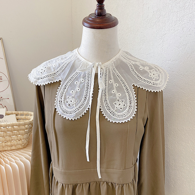 Γυναικέιο εξωτερικό από βαμβάκι με δαντέλα warp-knit, μονοχρωματικό σχέδιο, διακοσμητικό στοιχείο, κατάλληλο για καλοκαίρι, άνοιξη και φθινόπωρο