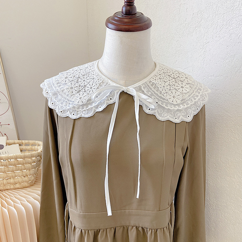 Γυναικέιο εξωτερικό από βαμβάκι με δαντέλα warp-knit, μονοχρωματικό σχέδιο, διακοσμητικό στοιχείο, κατάλληλο για καλοκαίρι, άνοιξη και φθινόπωρο