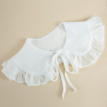 Moters dirbtinis kaklas su burbuliu stiliu ir raišteliu, slub medvilnės audinys, 71–80% medvilnė, visoms sezonoms