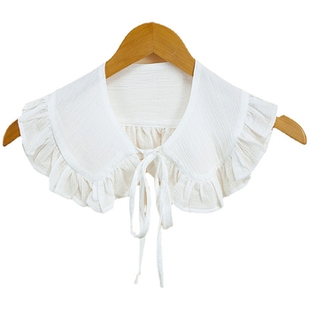 Moters dirbtinis kaklas su burbuliu stiliu ir raišteliu, slub medvilnės audinys, 71–80% medvilnė, visoms sezonoms