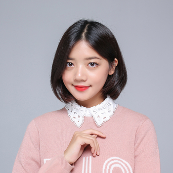 Moteriška šifoninė dirbtinė apykaklė su nėrinių kraštu - audinys: šifonas; rišimo būdas: warp knitting; funkcija: saulės apsauga; sezonas: ruduo; pagrindinis medžiaga: poliesteris