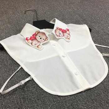 Netikra apykaklė marškinėliams – nailono pluoštas, plokščias audimas, dekoratyvinė funkcija, spalvų derinimo raštas, įkvėptas Korejos stiliaus