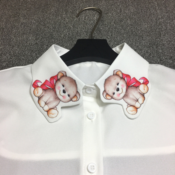 Netikra apykaklė marškinėliams – nailono pluoštas, plokščias audimas, dekoratyvinė funkcija, spalvų derinimo raštas, įkvėptas Korejos stiliaus