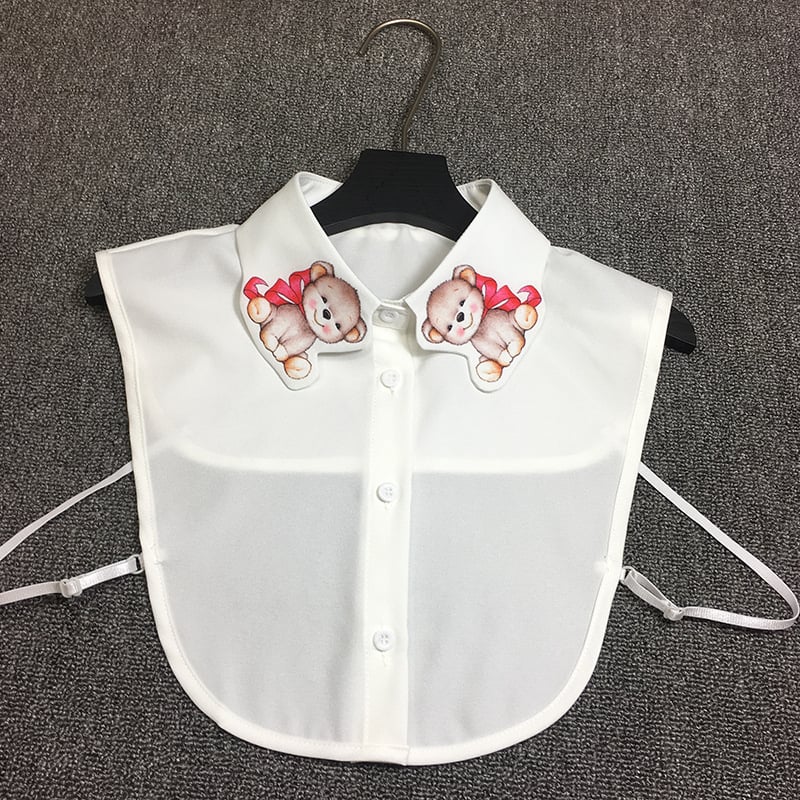 Netikra apykaklė marškinėliams – nailono pluoštas, plokščias audimas, dekoratyvinė funkcija, spalvų derinimo raštas, įkvėptas Korejos stiliaus