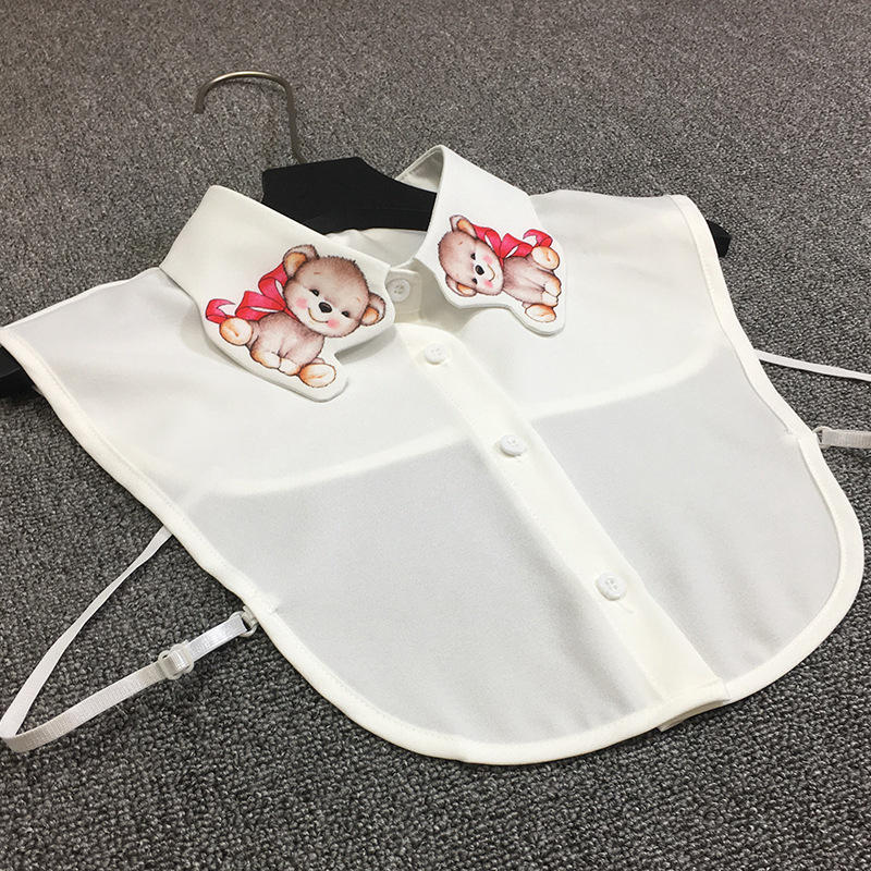 Netikra apykaklė marškinėliams – nailono pluoštas, plokščias audimas, dekoratyvinė funkcija, spalvų derinimo raštas, įkvėptas Korejos stiliaus