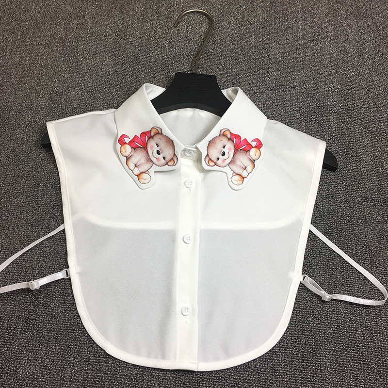 Netikra apykaklė marškinėliams – nailono pluoštas, plokščias audimas, dekoratyvinė funkcija, spalvų derinimo raštas, įkvėptas Korejos stiliaus