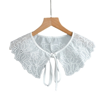 Atsegiamas dekoratyvinis apykaklės aksesuaras moterų suknelėms ir megztiniams - medvilnė - visos sezonos - dekoras