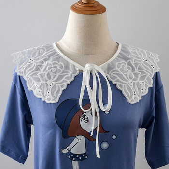 Atsegiamas dekoratyvinis apykaklės aksesuaras moterų suknelėms ir megztiniams - medvilnė - visos sezonos - dekoras