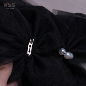 Pečių dangtelis vestuvinei suknelei - nuimamas kaspinų akcentas, rankų darbo, vientisas raštas, VG34, Yulapan