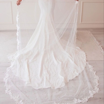 Nuotakos šalis su perlų nėriniu – poliesteris, vienos spalvos raštas, išsiuvinėtas, visiems sezonams