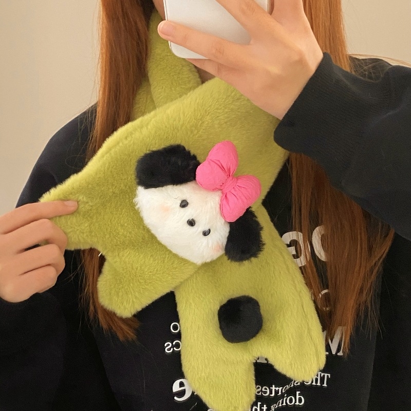 Šalikas su leopardo raštu, pūkų audinys, šilta žiemai, rankų siuvinėtas, Žiema 2024 kolekcija