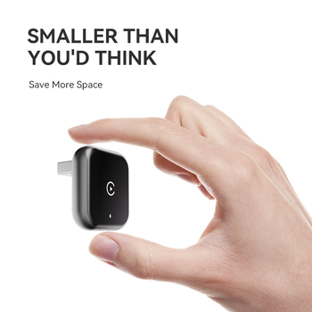 CarPlay belaidė adapterio dėžutė laidiniam CarPlay ir Android Auto, USB-C sąsaja, Linux OS, cinko lydinys, modelis carplay box-c08