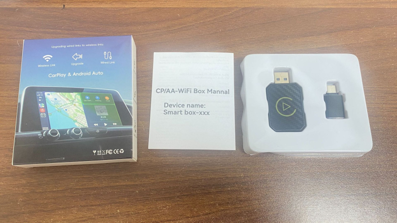 CarPlay adapteris bevieliam Android Auto sujungimui – TYKJ-0414, dviejų branduolių, USB-C, be ekrano, 40 g