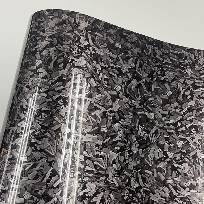 Automobilio vidinės dalies lipdukas su PET pluošto anglies raštu, PVC medžiaga, lipnus montavimas, visam automobiliui