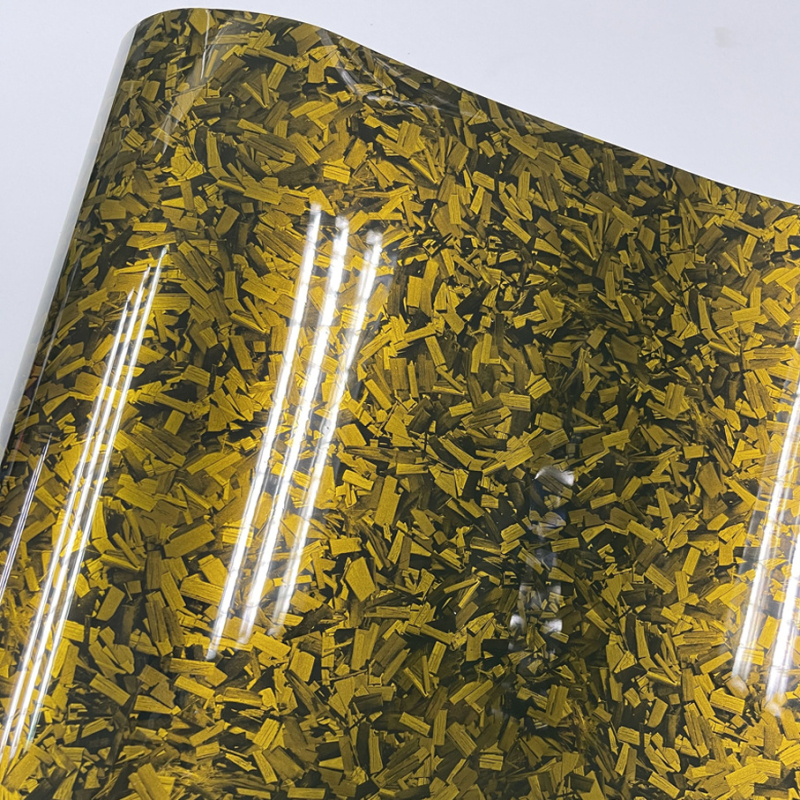 Automobilio vidinės dalies lipdukas su PET pluošto anglies raštu, PVC medžiaga, lipnus montavimas, visam automobiliui