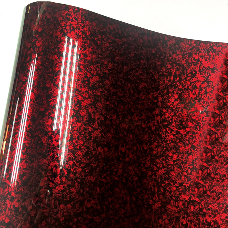 Automobilio vidinės dalies lipdukas su PET pluošto anglies raštu, PVC medžiaga, lipnus montavimas, visam automobiliui