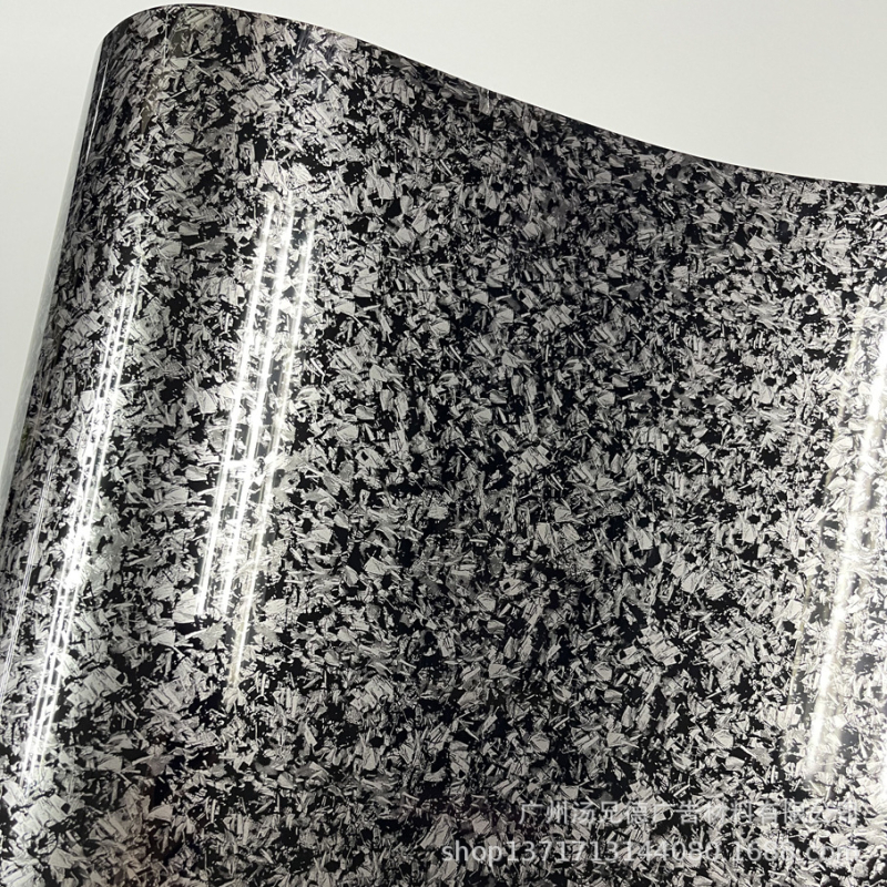 Automobilio vidinės dalies lipdukas su PET pluošto anglies raštu, PVC medžiaga, lipnus montavimas, visam automobiliui