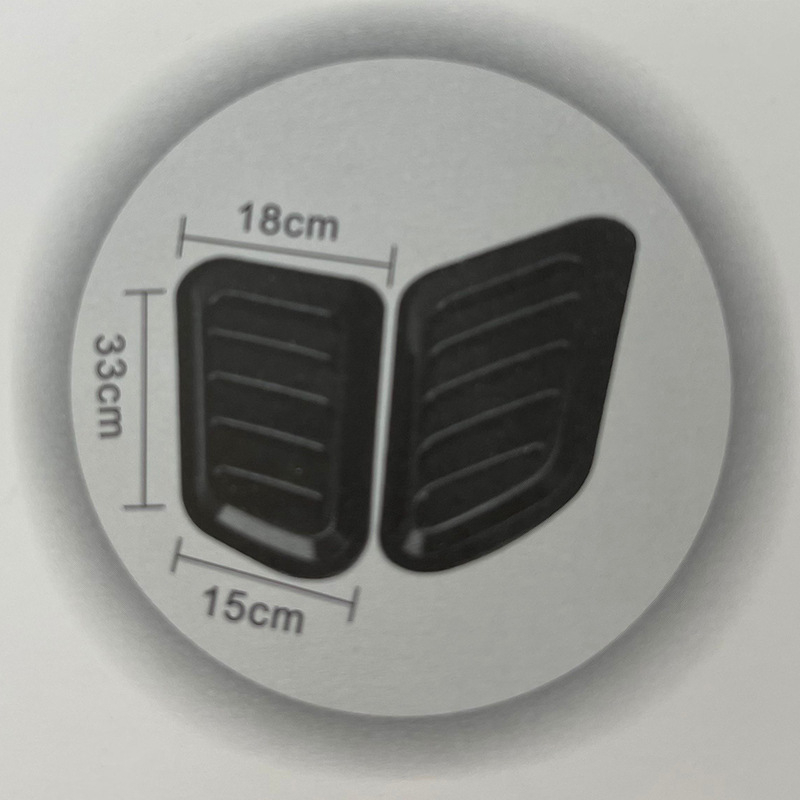 ABS lipdukas oro išėjimui, lipnus, anglies pluošto vaizdas