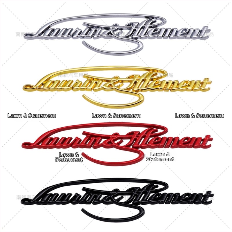 Nanxin automobilių kėbulo lipdukas Skoda VIP priekinio sparno logotipui – metalinis, lipnus, pritaikomas