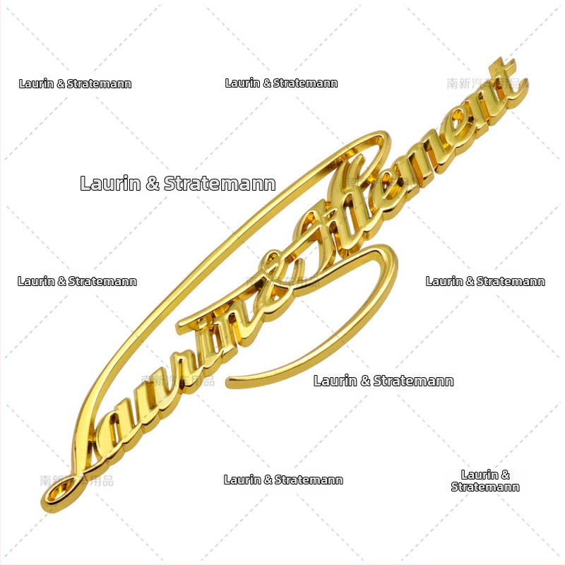 Nanxin automobilių kėbulo lipdukas Skoda VIP priekinio sparno logotipui – metalinis, lipnus, pritaikomas