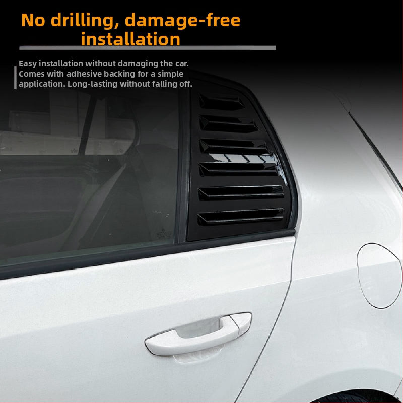 AMP-Z ABS polep na karosériu pre Volkswagen Golf GTI Mk6/Mk7/Mk8 – Piano čierna karbonová textúra, lepenie lepiacou formou