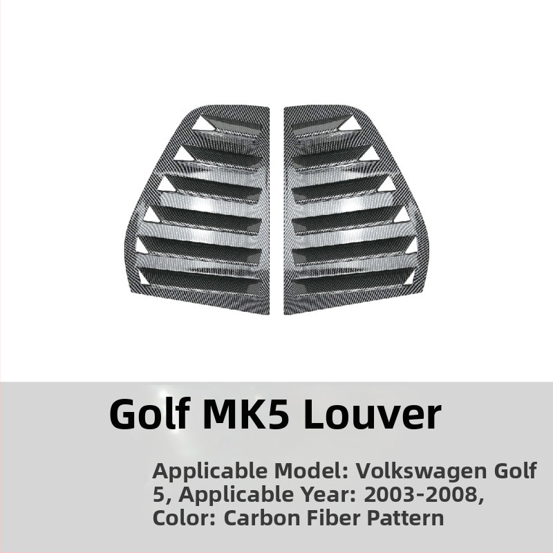 AMP-Z ABS lipdukas karoserijai VW Golf GTI Mk6/Mk7/Mk8 – Piano juodo karbono tekstūra, lipiniu montavimu