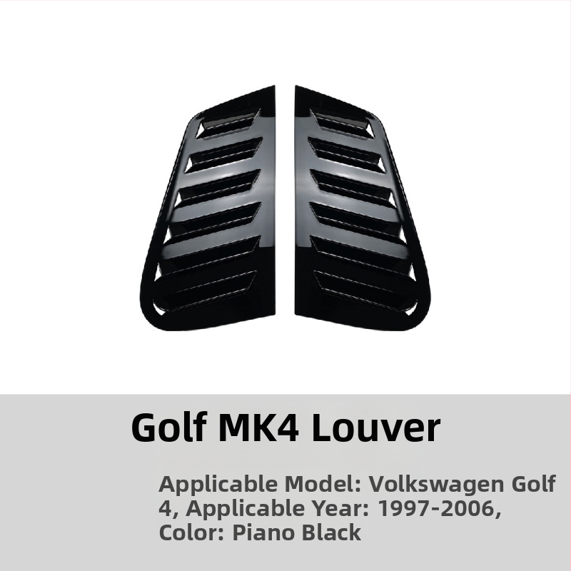 AMP-Z ABS lipdukas karoserijai VW Golf GTI Mk6/Mk7/Mk8 – Piano juodo karbono tekstūra, lipiniu montavimu