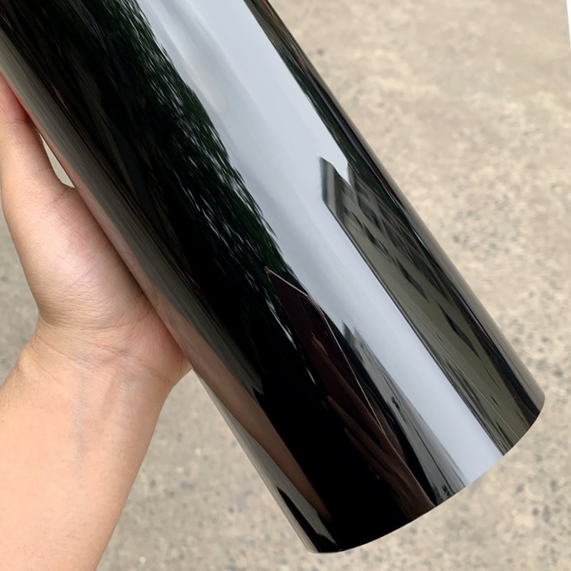 Automobilių spalvos keitimo plėvelė, PET medžiaga, pianino juodas raštas, lipinimo tipas, bendras suderinamumas