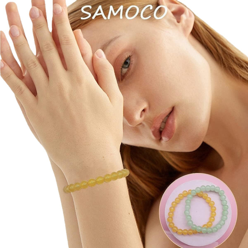 Stiklo karoliukų tempiamojo apyrankių rinkinys, 18 vnt., moterims retro geometrinio stiliaus