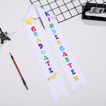 Vaikų satino ceremonijos pečių juosta - universalus, vasara, paprastas stilius, spaudinė dekoracija