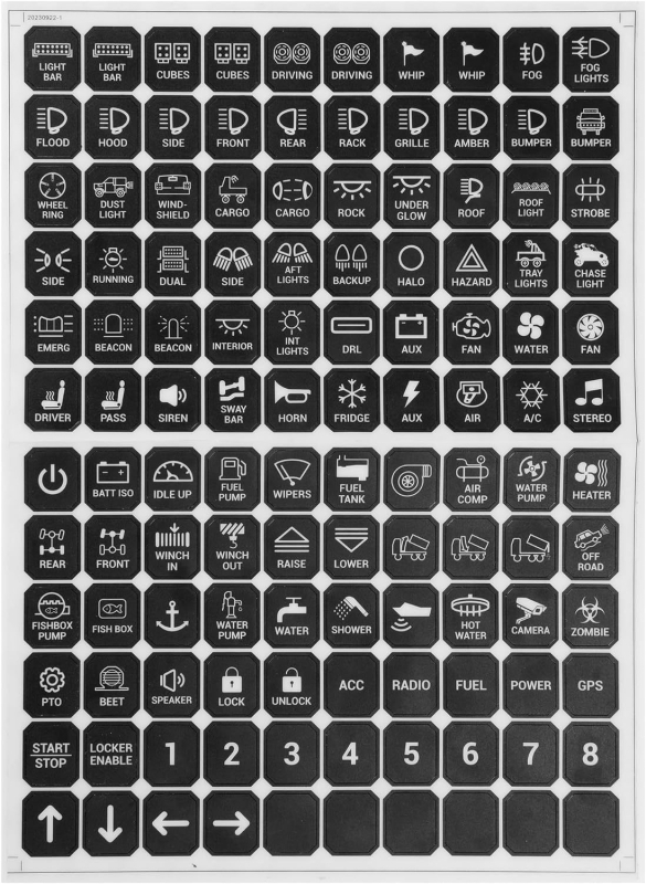 Flute lipdukas valdymo plokštei — savarankiškai lipnus, pritaikytas apdorojimas, medžiaga: lipdukas, tipas: kūno lipdukas, montavimas: klijavimas